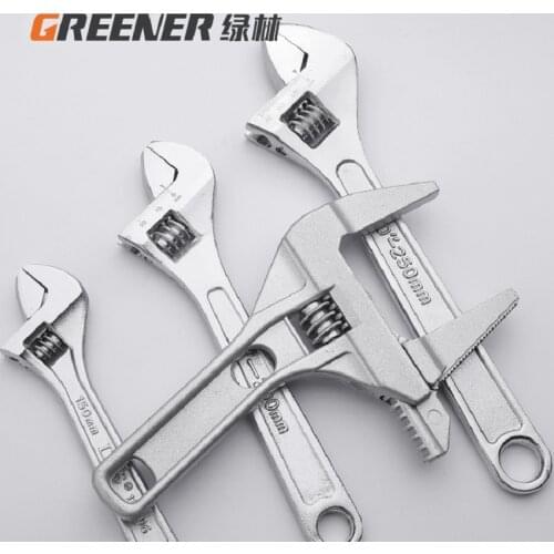 GREENER Adjustable Spanner Universal Wrench Hand Tools Kits Torque Auto for Home Multifunctional Pipe Clamp Faucet Board Set