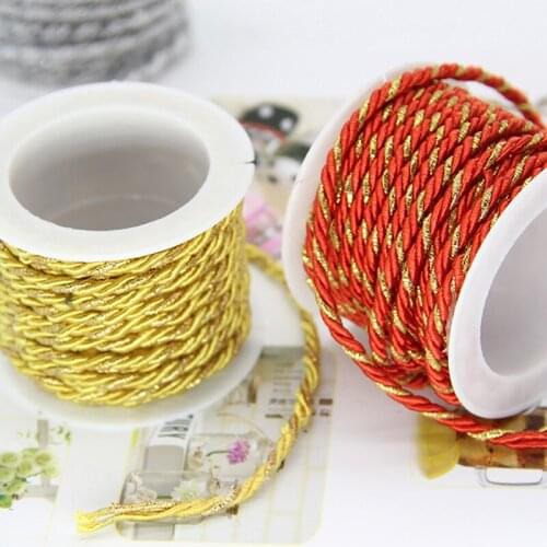 3 Meters/Roll Handmade Cotton Cords Twine String For Jewelry Making Scrapbooks Handmade Cards Laces Gardening Gift Packing Rope