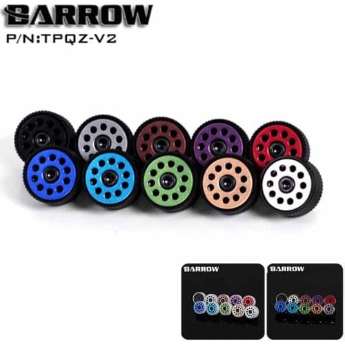 Barrow TPQZ-V2 Exhaust valve,Manual+Automatic Integrated,Black/White/Silver Ring,Multipurpose Fitting,water cooler gadget