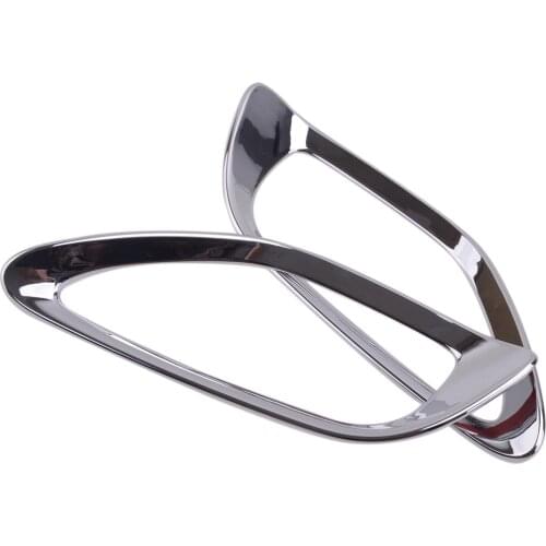 1 Pair ABS Car Chrome Rear Fog Light Lame Cover Trim Frame Fit For Kia Seltos KX3 2019 2020