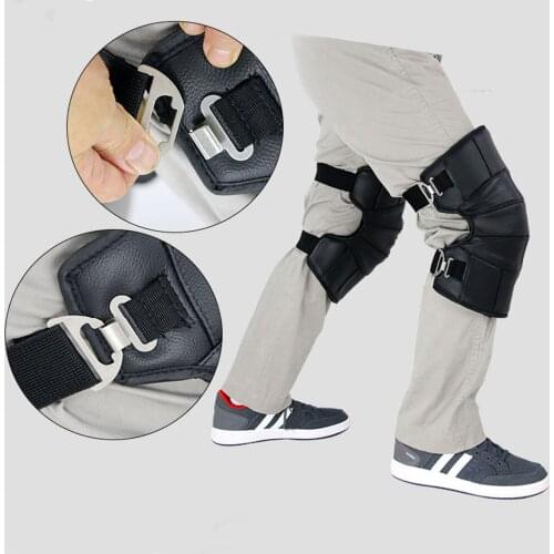 1 Pair Adjustable Motorcycle Riding Windproof Warm Knee Pads Protective Cover