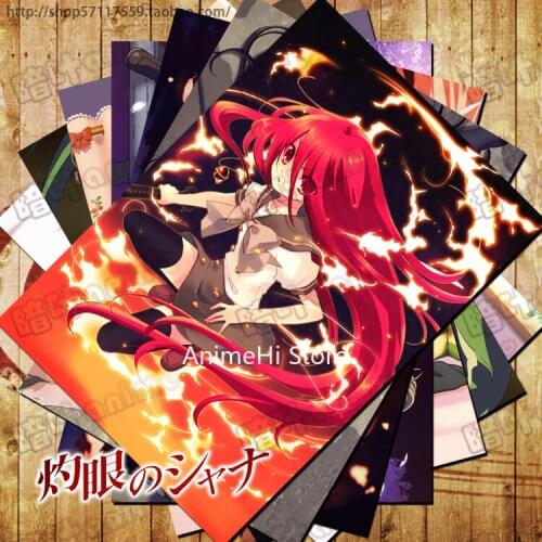 10 pcs/set Anime Shakugan no Shana posters Wilhelmina Carmel khamsin Sakai Yuuji wall pictures for Colletion A3 42x29CM Stickers
