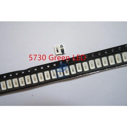 3000pcs 5730/5630 SMD Green LED Light Emitting Diode SMD LED 5730 Green Surface Mount Led 520-575NM 2.0-3.6V Ultra Birght Led