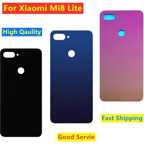 6.2” 100% New For Xiaomi MI8 lite Mi 8 lite Battery Cover with Heat Dissipation Replacement Slim For Xiaomi 8 Protective Cover