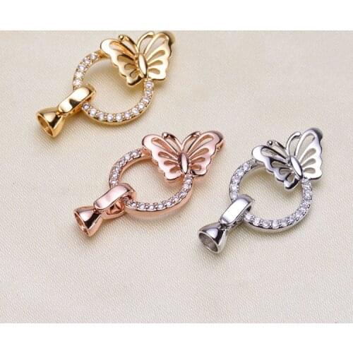 Jewelry Making Supplies High Quality Copper Zirconia Rhinestone Findings DIY Long Pearls Necklace Pendant Accessories Spacers