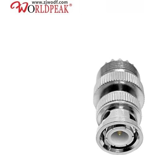 Free Shipping 5pcs BNC male to UHF female connector adapter