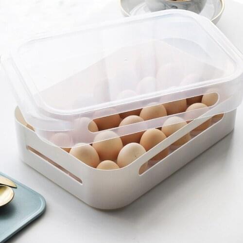 Free Shipping Refrigerator Egg Storage Box Fresh Food Refrigerator with Egg Rack To Support Box Storage Box Put Egg Tray