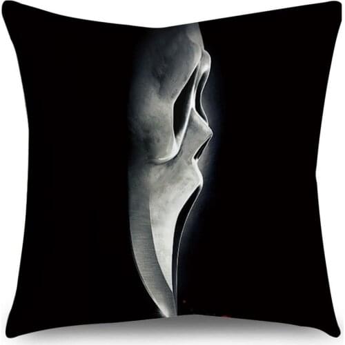 Halloween Horror Cushion Cover Printing Throw Pillow Living Room Halloween Decoration Pillow Case 45cm*45cm Throw Pillows