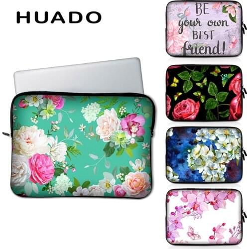 Flower Pattern Laptop Case 15inch Notebook Bag 11" 13" 14" Laptop Sleeve PC Pouch Case for Macbook/HP/Dell