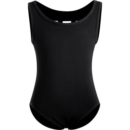 Kids Girls Ballet Leotard Sleeveless Ballet Dance Bodysuit Gymnastics Leotard Jumpsuit Dancewear