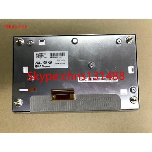 New 8INCH LA080WV3-SD01 LA080WV3-(SD)(01) LA080WV3 SD 01 LCD SCREEN DISPLAY Without Touch Glass for car DVD GPS navigation