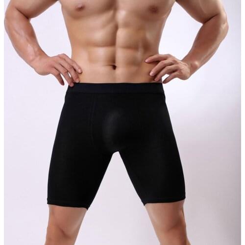 Long Men Boxer Underwear Men Underware Boxer Shorts Mens Cotton Long Leg Boxers Underpants For Brand Quality Sexy Pouch Panties