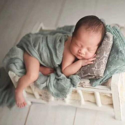 Stretch Wrap Cloth Newborn Photography Props Soft Infant Solid Color Photo Wraps Baby Shooting Accessories