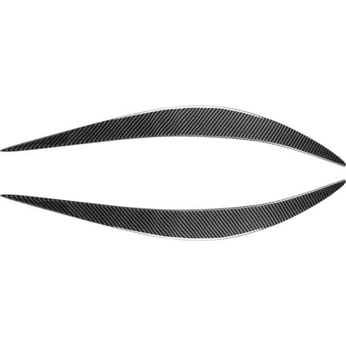 Epoxy Carbon Fiber Headlight Eyelids Trim for Infiniti Q50 2014-2019 1 Pair