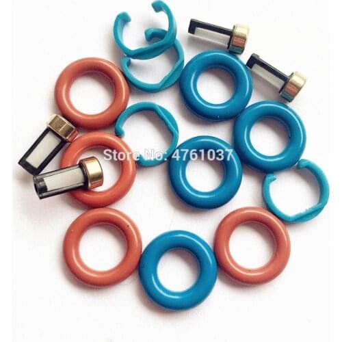 Wholesale 4 Sets/16Pcs Fuel Injector Repair Kit for Mitsubishi Lancer 2.0L l4 3.0 V6 injector 1465A080 1465A029, EAT305, JME240B