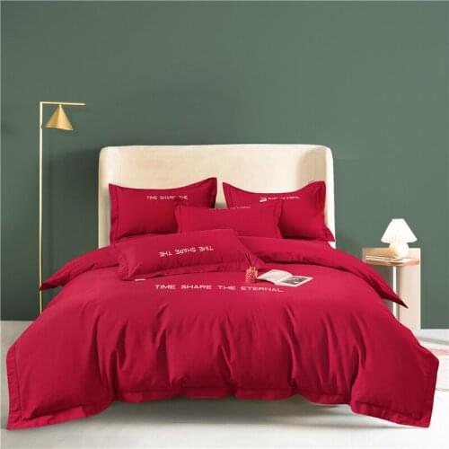 100% Cotton 4pcs Bedding set Sleeping naked A class cotton bedspreads for the home duvet for the bed