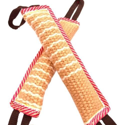 Throwing Linen Outdoor Strong Handle Stick Durable Interactive Training Tugging Puppy Pet Supplies Portable Chew Bite Dog Toy