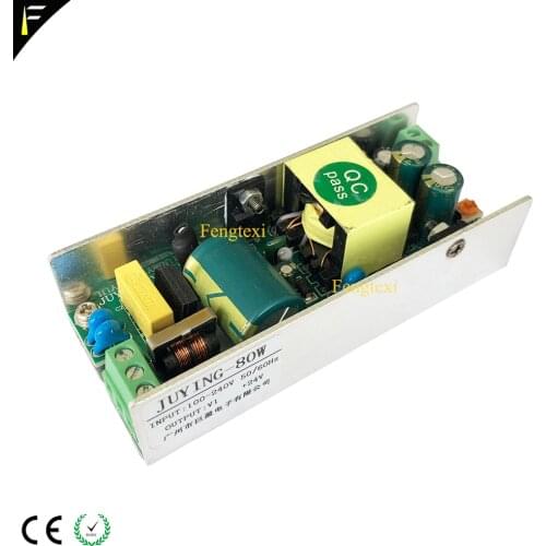 KTV Party Dj Mini Stage Spot Light LED Par Lights Power 80w Source Board Supply 12v 24v 60Hz PFC Rate Power 80 Watt