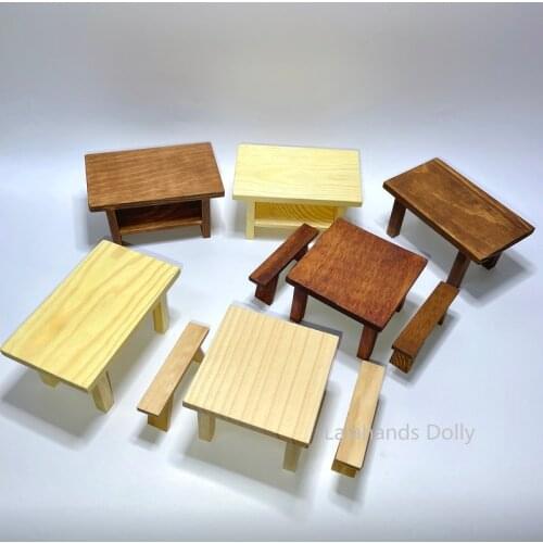 Dollhouse Mini Restoring Ancient Ways Table, Chair Model for Dollhouse Kitchen, Dining Room Furniture Decoration Accessories