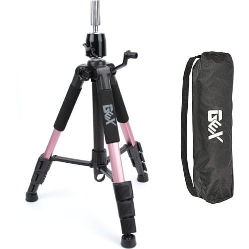 GEX Multifunction Training Mannequin Tripod / Camera Stand, Canvas Block, Mannequin Head, Cosmetology Hair Wig Stand