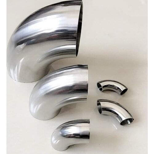 O/D 12.7/16/19/20/22/25mm 304 Stainless Steel Elbow Sanitary Welding 90 Degree Pipe Fittings
