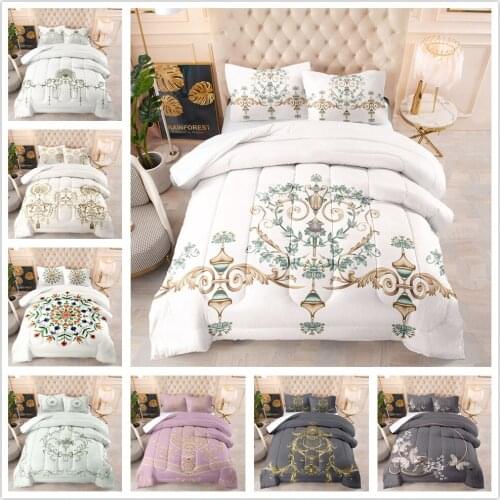 2/3 Piece Of Large Pattern 3D Printing Design Custom Duvet Cover Bedding Single Double Bed Double Single Size Home