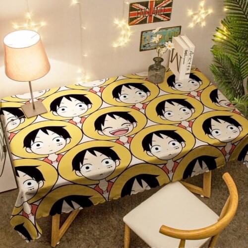 Japanese Anime Cartoon Printed Tablecloth Waterproof Rectangular Tablecloths Tablecloth Round Table Nappe De Table Mantel Mesa