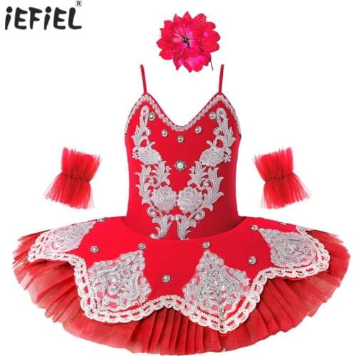 Layers Professional Kids Girls Ballet Gymnastics Leotard Child Girls Ballet Dance Tutu Swan Dance Dress Dance Costumes For Teen