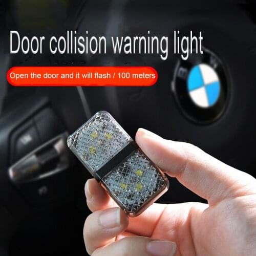 LED Door Collision Warning Lamp Car Door Induction Lamp Collision Avoidance Rear End LED Products Car wiring Crash Warning Lamp
