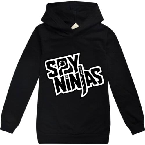 SPY NINJA Hoodie Baby Boys Autumn Sweatshirts Toddler Girl Winter Clothes Teens Kids Long Sleeve T-shirt Tops Hooded Sportswear