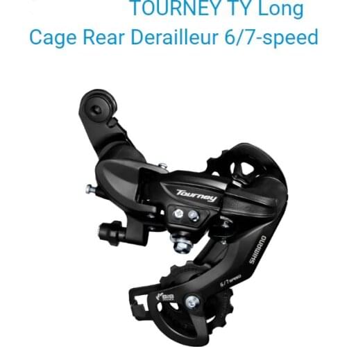 TOURNEY TY -RD-TY300-SGS - Rear Derailleur - Long Cage - 6/7-speed