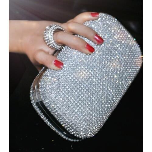Evening Clutch Bags Diamond-Studded Evening Bag With Chain Shoulder Bag Womens Handbags Wallets Evening Bag For Wedding