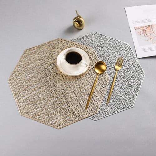 Octagon Hollow Anti-Slip Heat Insulated Cup Mug Pad Coaster Bowl Plate Place Mat