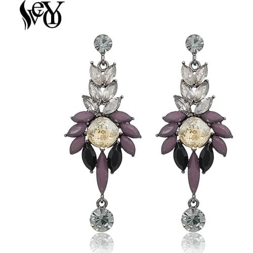 VEYO Acrylic Crystal Earrings For Women Vintage Drop Earrings Trendy High Quality Brincos Pendientes
