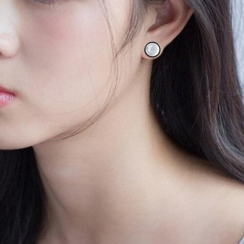 2019 New Fashion Opal Stone Crystal Stud Earrings Women Holiday Party Statement Jewelry Wholesale Price