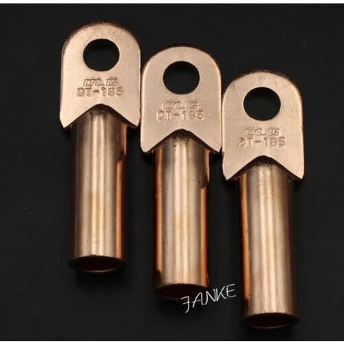 1piece DT-185 185mm2 Cable Lug Terminal Connector Copper Tone for 17mm Dia Bolt Electric power fittings National Standard