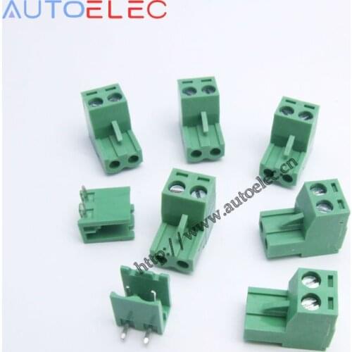 10 Set 5.08mm Pitch 2 Pins PCB Electrical Screw Terminal Block Connector wire terminals pin header &socket