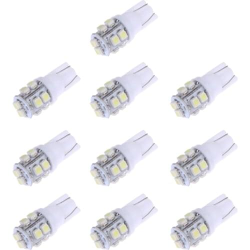 10 Pieces Car T10 168 194 1210SMD 10LED License Plate Lights Parking Lamps