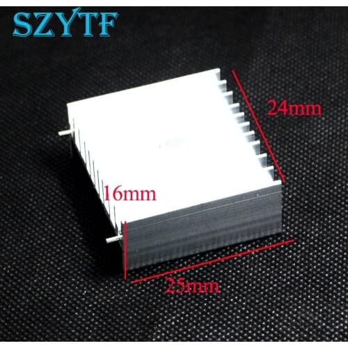 20pcs With pin heat sink 25*24*16MM (silver) TDA7294 L298 and other IC-specific radiator