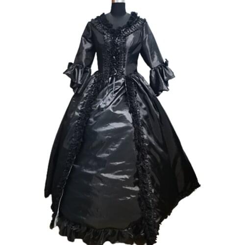 2020 New champagne Vintage costumes 18th Duchess Retro medieval Renaissance Reenactment Theatre Civil war Victorian dress D-658