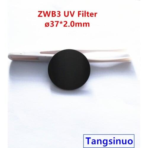UV Pass Filter 37*2.0MM 253.7 254nm ZWB3 UG5 U-330 Ultraviolet Glass Visible Light Cut