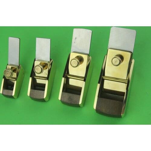 4pcs mini brass wrap bakelite plate plane flat bottom.Violin Wood working plane