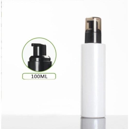 60ml frosted/green/blue/ glass bottle black pump lid for serum/lotion/emulsion/foundation/skin care cosmetic packing