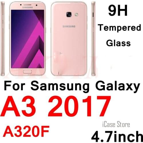 A3 2017 A320F Tempered Glass 9H 0.26mm Water Proof For Samsung Galaxy A3 2017 A320F Screen Protector Film Case