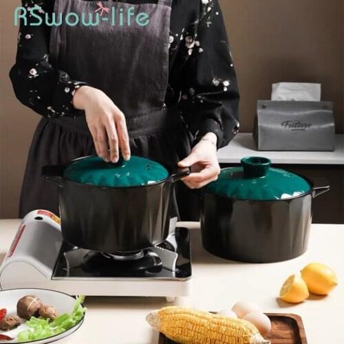 Diamond-shaped Casserole Soup Pot Household Clay Pot Gas Gas Stove Dedicated High Temperature Resistant Hot Pot For Kitchen Pot