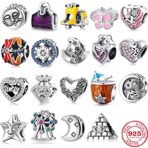 Give birth to life Pregnant mother 925 Sterling Silver Charm Pink CZ Beads Jewelry Making Fit Original European Charms Bracelets