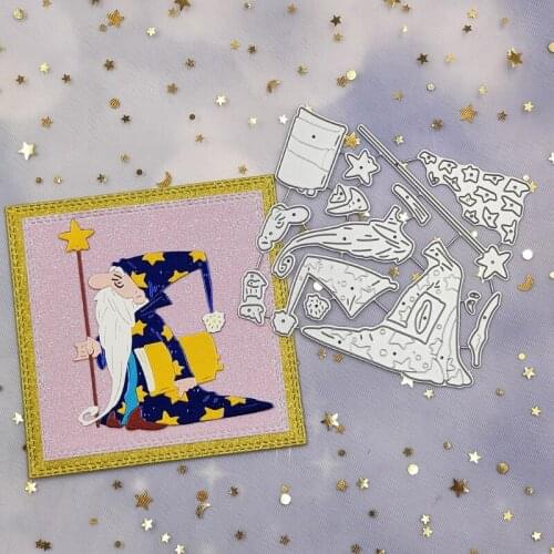 DIY Printing Carbon Steel Mould, Magician Clear Stamp Embossing Mold for Paper Card and Craft Gift Making