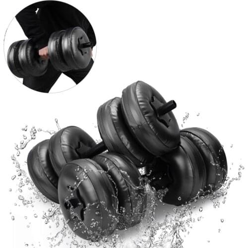1Pairs 5kg-25kg Water Filled Dumbbell Training Arm Muscle Training Fitness Equipment Water Injection Dumbbells Body Building