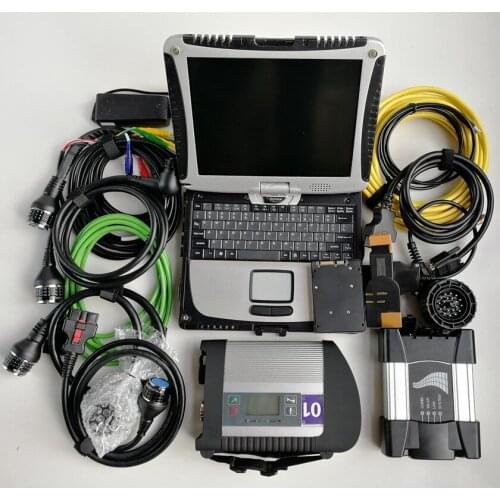 2in1 Auto Diagnosis Tools Mb Star C4 & Icom Next with software latest installed well on 1TB SSD in Used Laptop Computers Cf-19