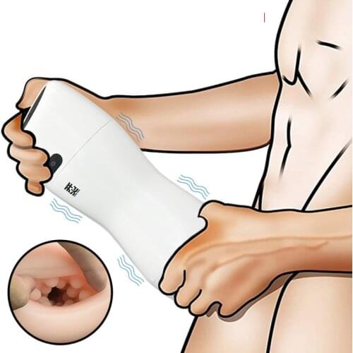 Automatic Deep Throat Smart Heating Male Masturbator Pocket Pussy Clip Sucking Penis Sex Toys Voice Interaction Man Sex Machine